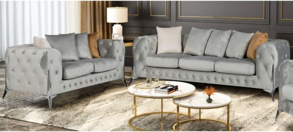 MATRIX 3+2 FABRIC PLUSH VELVET - GREY - GHM