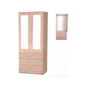 2 DOOR 3 DRAW GENTS' WARDROBE - A