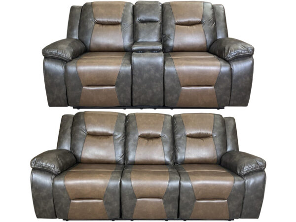 MILAN 3+2 RECLINER LEATHER AIRE SOFA - GHM