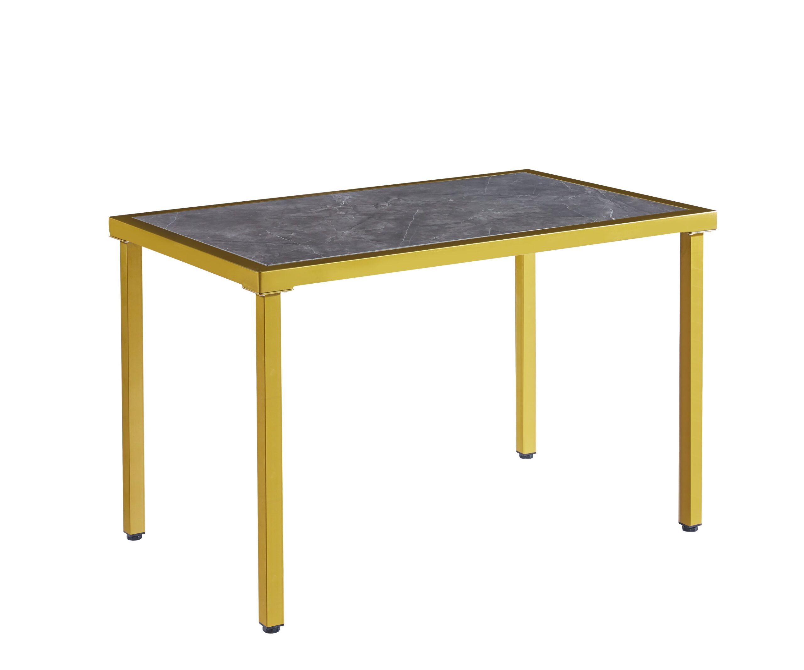 OVAL MDF HIGH GLOSS MARBLE DINING TABLE - 7S - Image 15