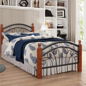 PS102 DIRTY OAK METAL BEDS - 7S
