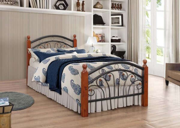 PS102 DIRTY OAK METAL BEDS - 7S