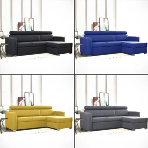 Hugo Corner L-Shape Sofa Bed