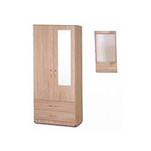 2 DOOR 2 DRAW GENTS' WARDROBE - A - Image 4