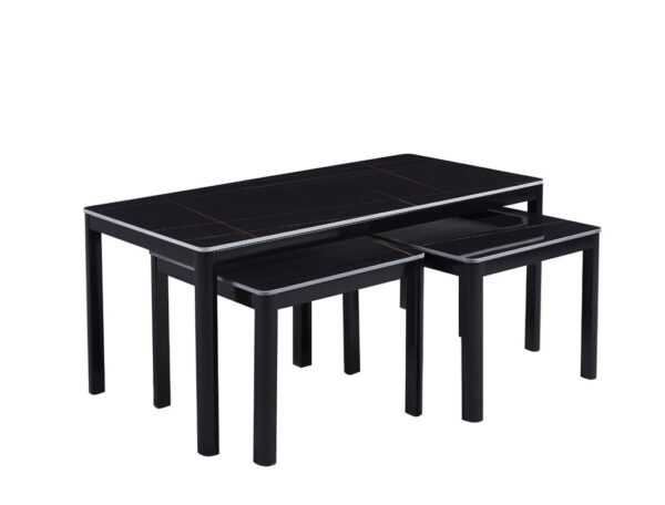 AMBER COFFEE TABLE + SIDE TABLE (2+1) & NEST TABLE  - 7S