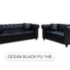 OCEAN CHESTERFIELD STYLE SOFA SET 3+2 SEATER - 7S - Image 16