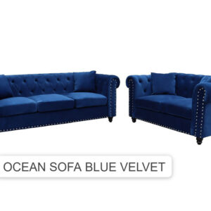 OCEAN CHESTERFIELD STYLE SOFA SET 3+2 SEATER - 7S