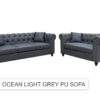 OCEAN CHESTERFIELD STYLE SOFA SET 3+2 SEATER - 7S - Image 14