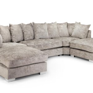 BISHOP U SHAPE SCATTER BACK CORNER FABRIC SOFA - GHM
