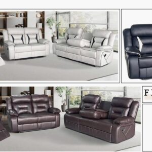 FERNANDO Manual Recliner Sofa – Leather Aire Collection
