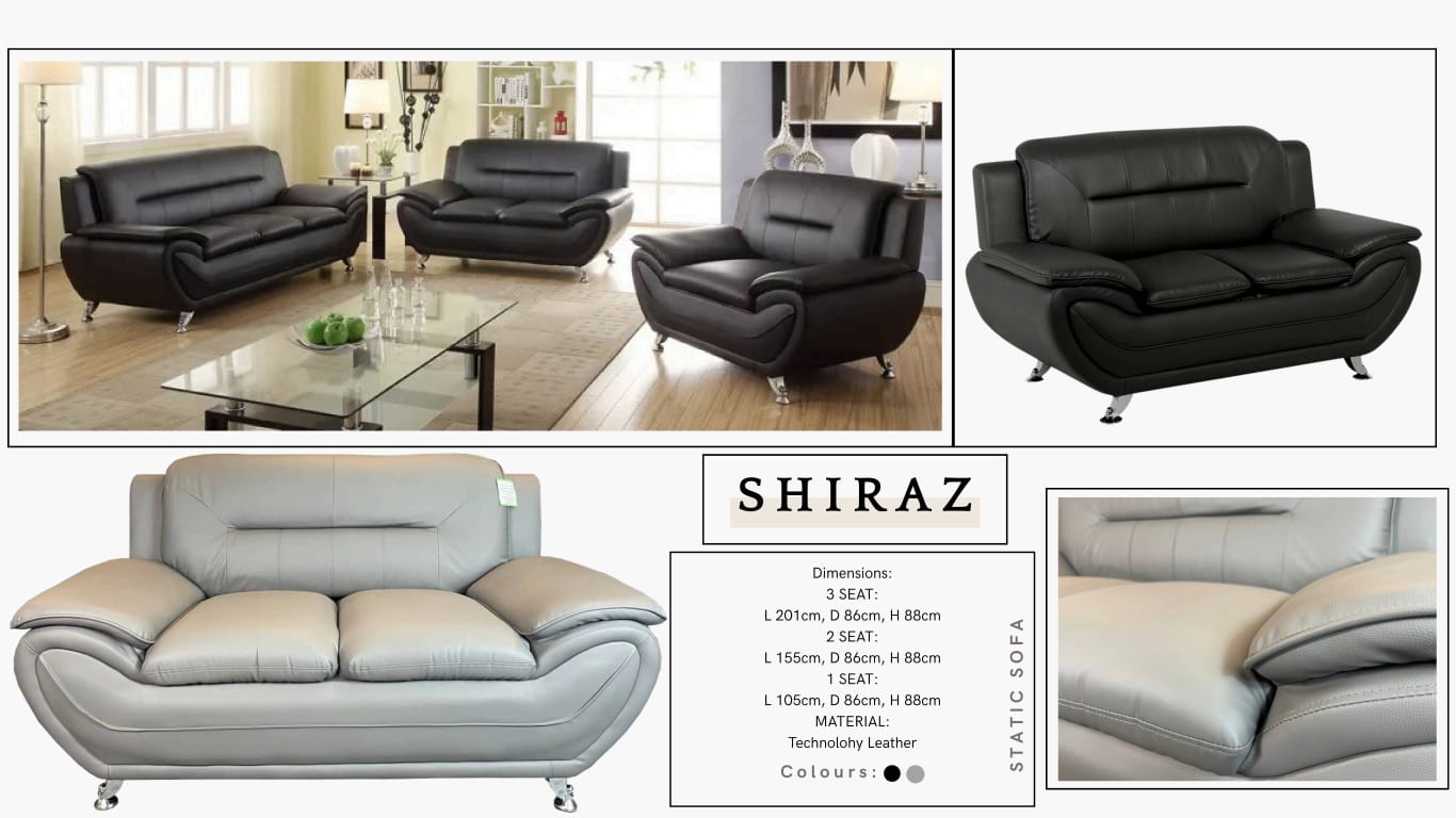 SHIRAZ Static Sofa – Technology Leather Collection