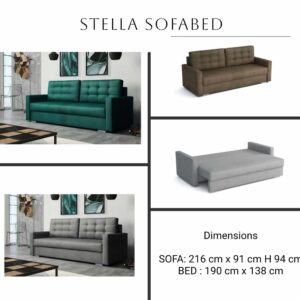 Stella Sofa Bed – Elegant Comfort, Smart Living