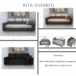 Rita Sofa Bed – Stylish Comfort for Modern Living