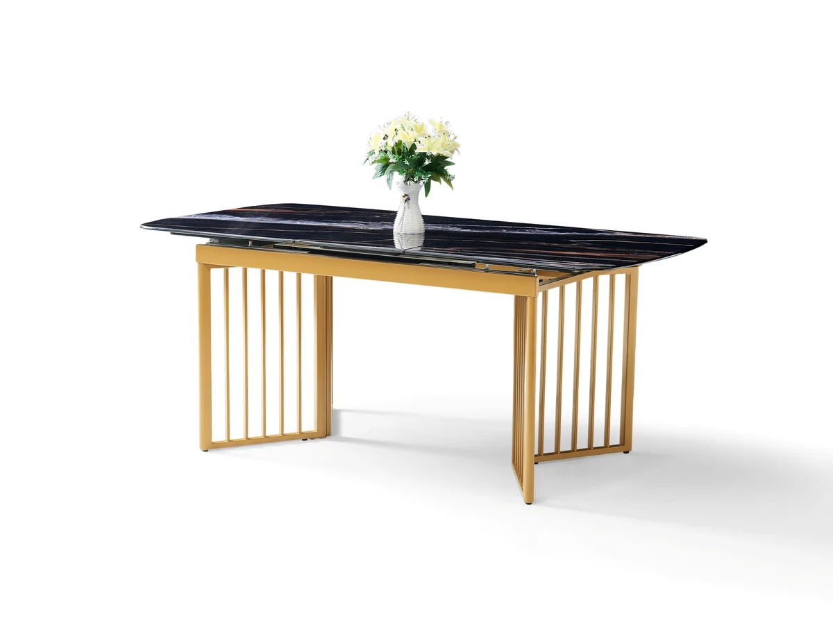 Jimmy Modern Stone Top Marble-Effect | Extending-7s - Image 4