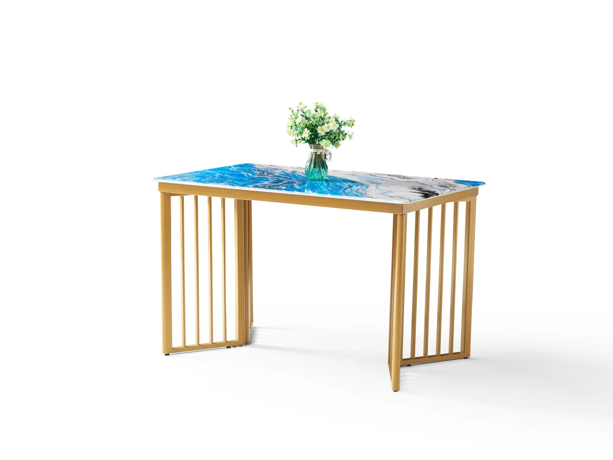 Jimmy Modern Stone Top Marble-Effect | Fixed - Non Extending-7s - Image 2