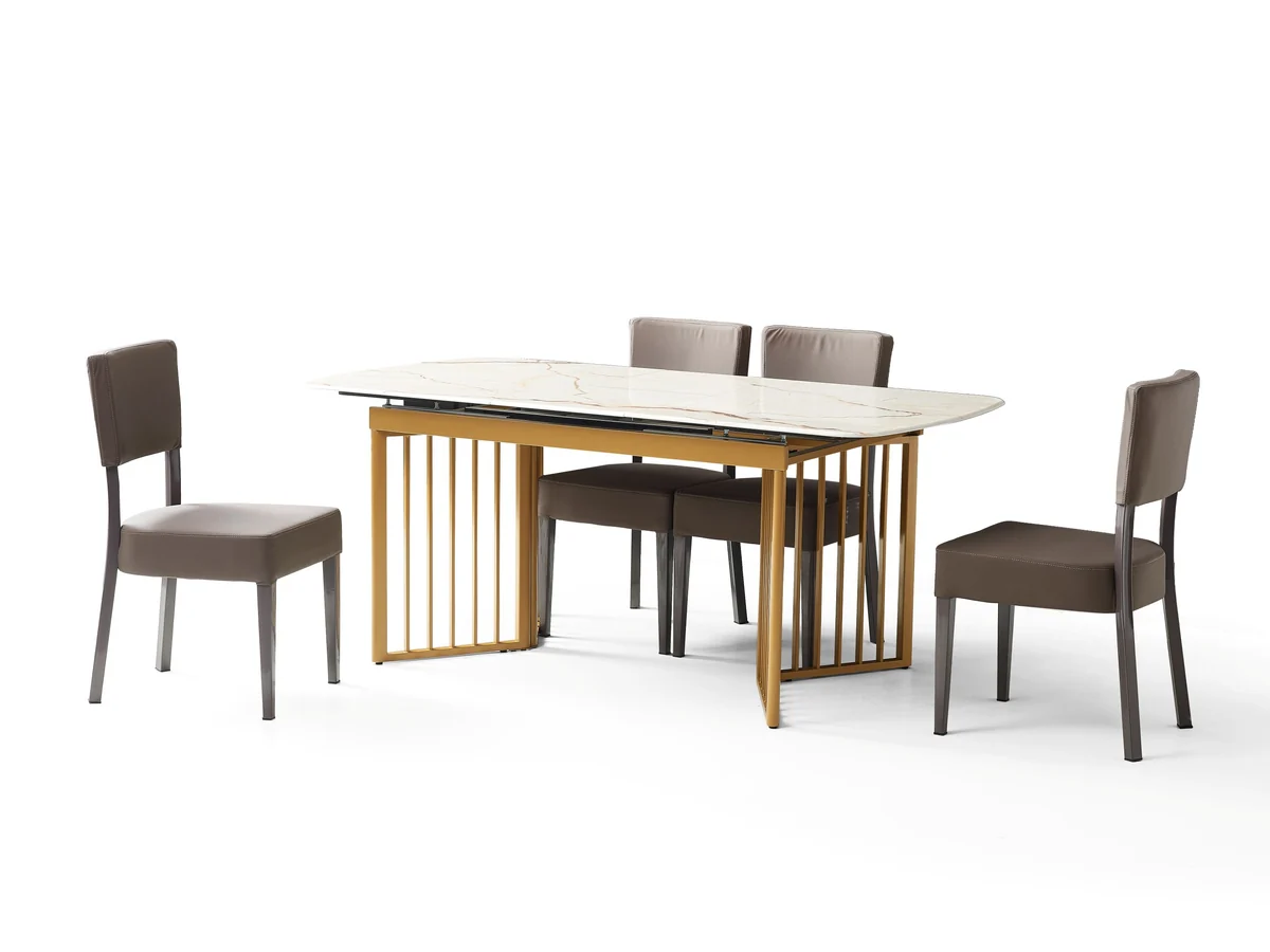 Jimmy Modern Stone Top Marble-Effect | Extending-7s - Image 7