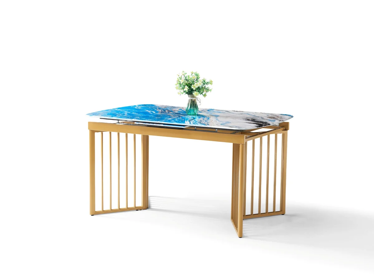 Jimmy Modern Stone Top Marble-Effect | Extending-7s - Image 9