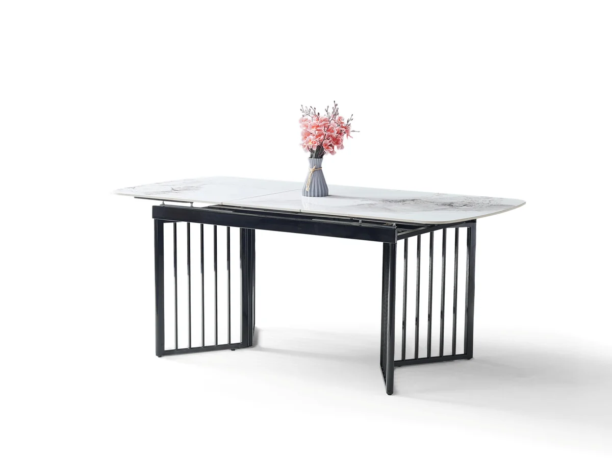 Jimmy Modern Stone Top Marble-Effect | Extending-7s - Image 11