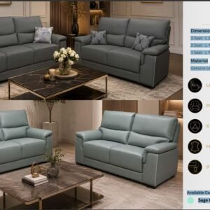 Paulo Static Sofa Collection – Genuine Leather Living Room Seating-GHM